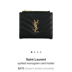 YSL Wallet/Card Holder